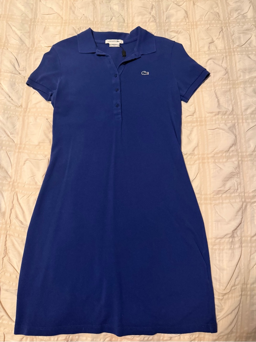 Lacoste Royal Blue Polo Mini Dress